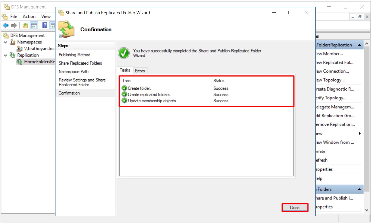 DFS High Availability Configuration