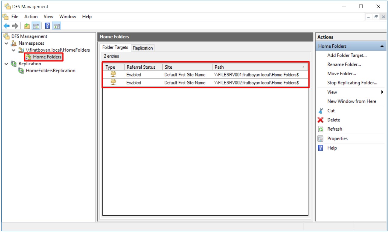 DFS High Availability Configuration