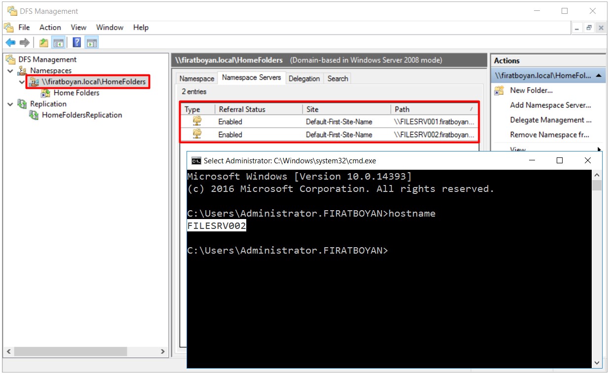 DFS High Availability Configuration