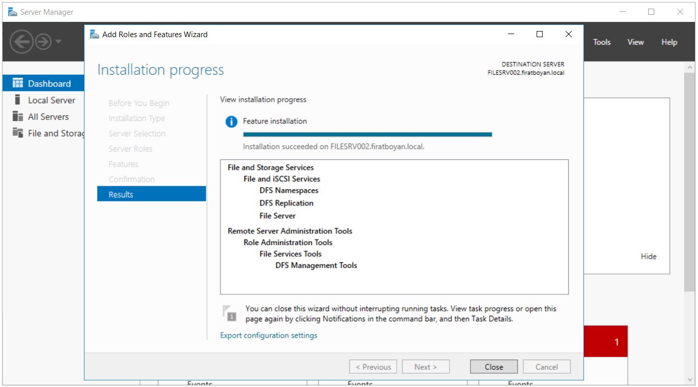 DFS High Availability Configuration