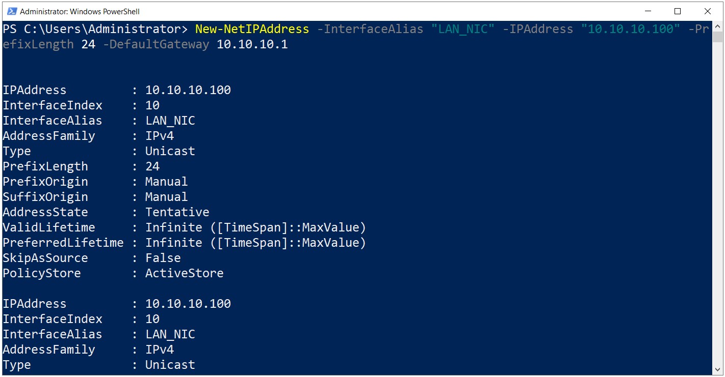 Installation of Active Directory 2019 with Powershell